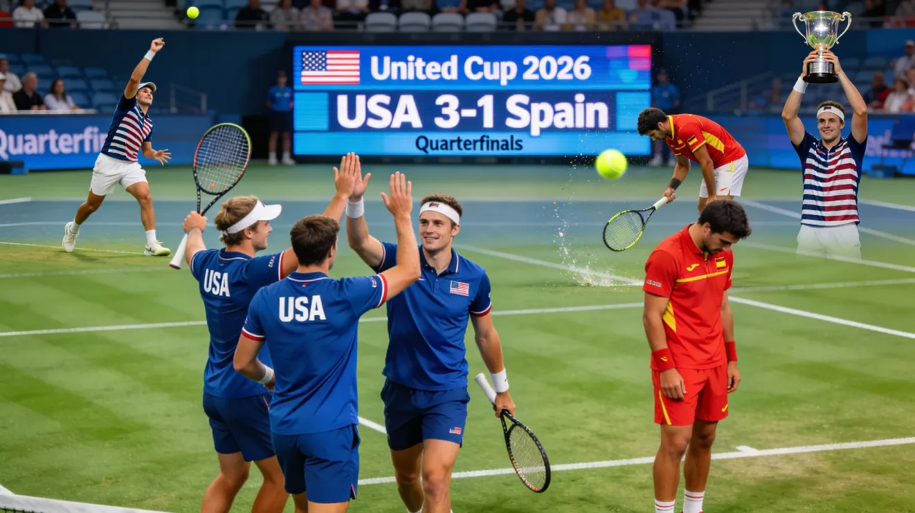 United Cup 2026: США обыграли Испанию и вышли в четвертьфинал — обзор матчей и ключевых моментов
